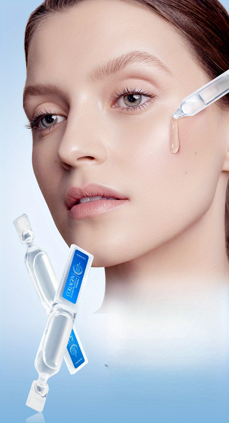 30pcs per box of collagen serum, ampoule essence that   hydrates and   the skin,   in portable packaging, is fine and   absorbed, making it a perfect gift Product details 0