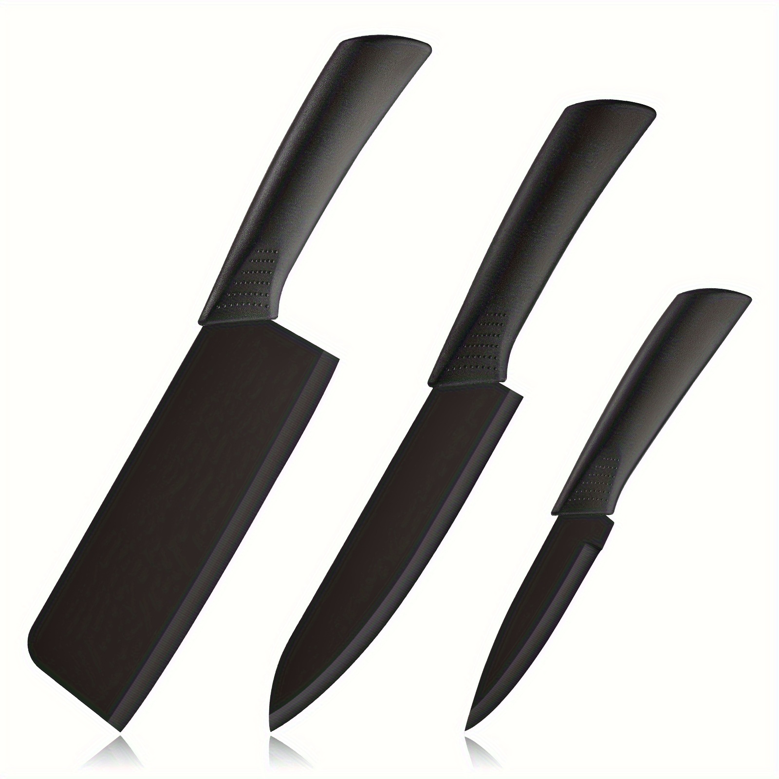TEMU [hand- Chef Knife Set] 7pcs Knife Set- Hand- Stainless Steel With Decorative Wooden Handles- Ultra-sharp Kitchen Scissors And