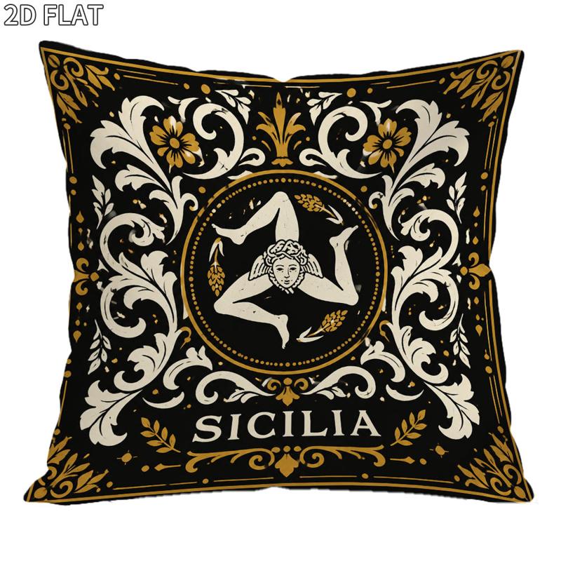 immagine dell'articolo   per cuscino decorativa vintage, 18x18 pollici 1 pz, sfondo   con motivi   dorati e  , a tema  , design   piatto, per   da letto  ,   classica, elegante accessorio di arredo per la casa