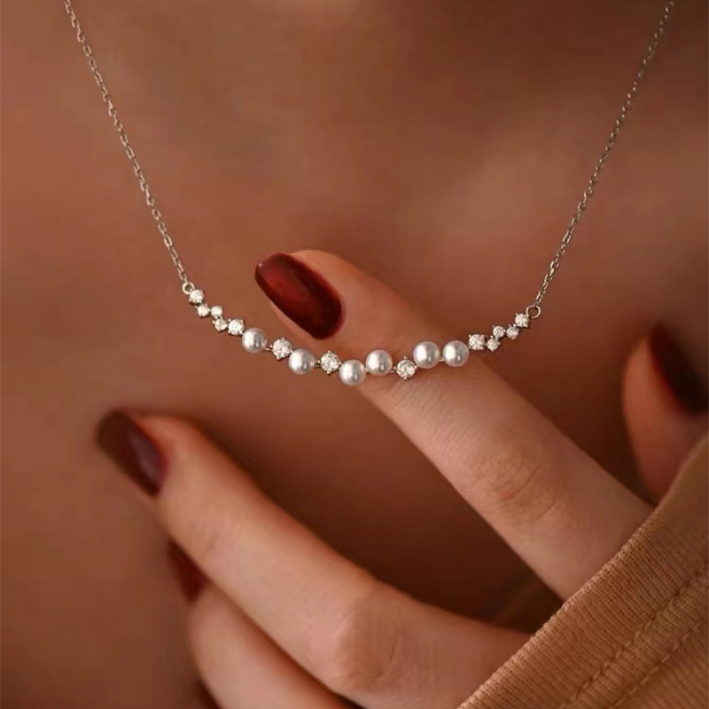 TEMU Collar elegante de de perlas para mujer, ideal para uso diario, banquetes y
