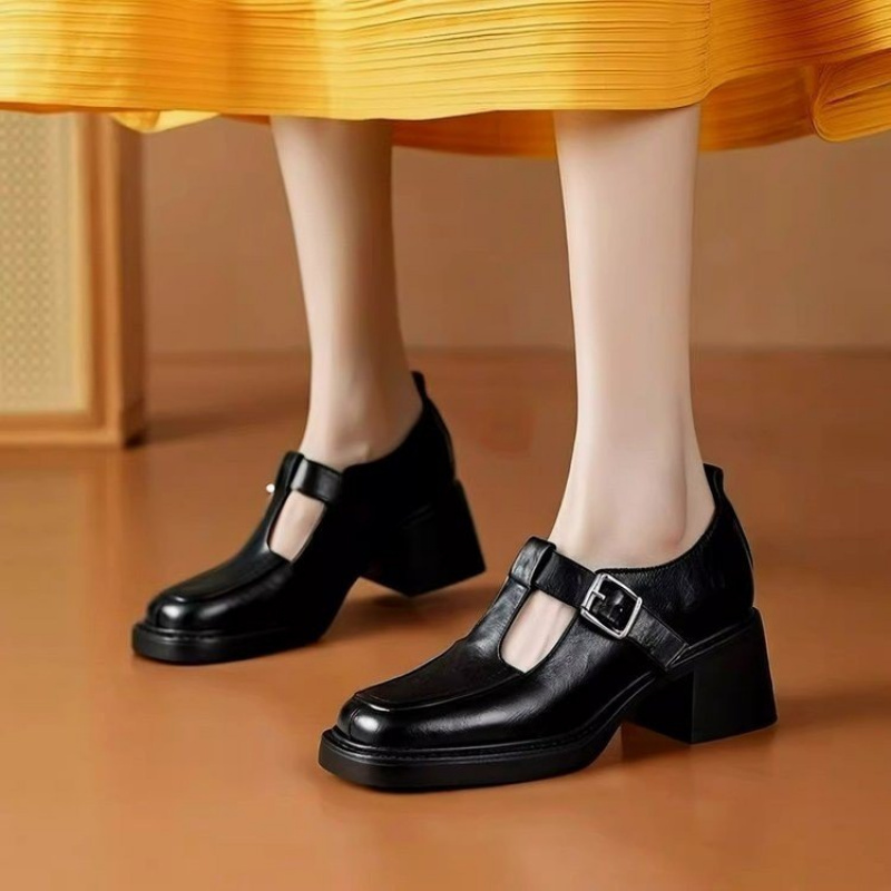 dames vintage platform schoenen dikke ronde Temu Netherlands