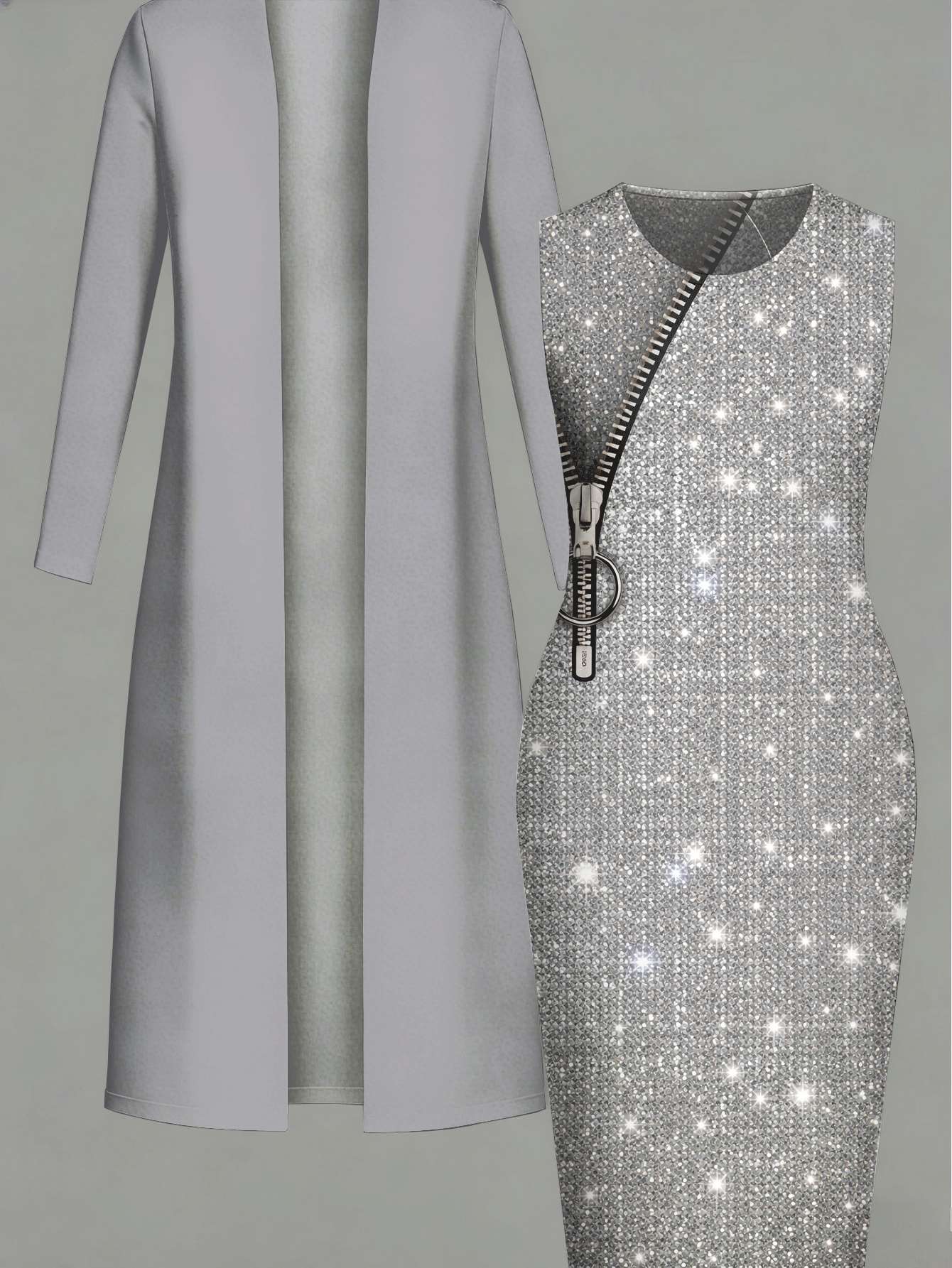 open lace back dress Tha Designs Girls’ Silver Feathered Party Dress 2 / 3 / Silver