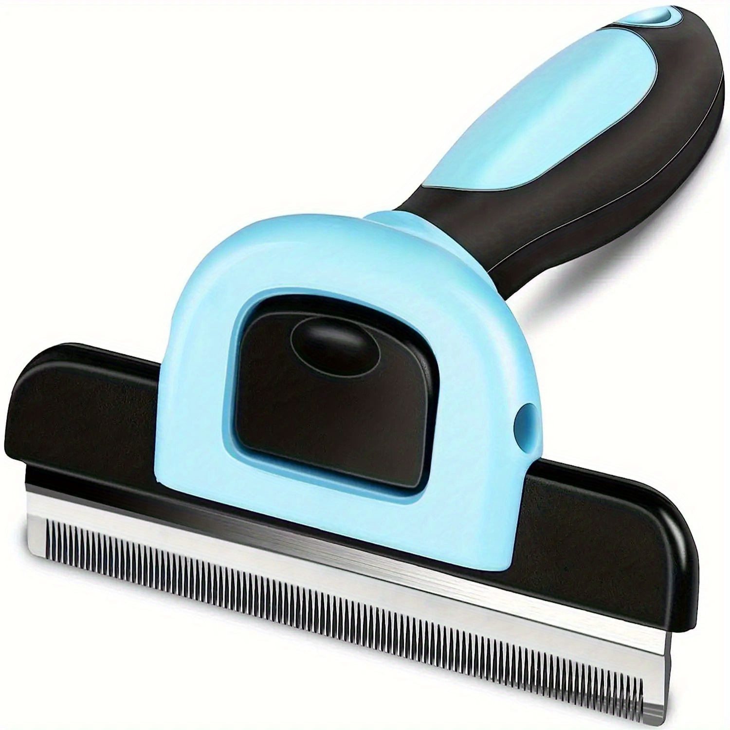 E-shop Professionelles Entfilzungswerkzeug für Haustiere & Pflegebürste - Reduziert Fällen bis zu 95%, Ergonomischer Griff mit Blau-Schwarzem Design,