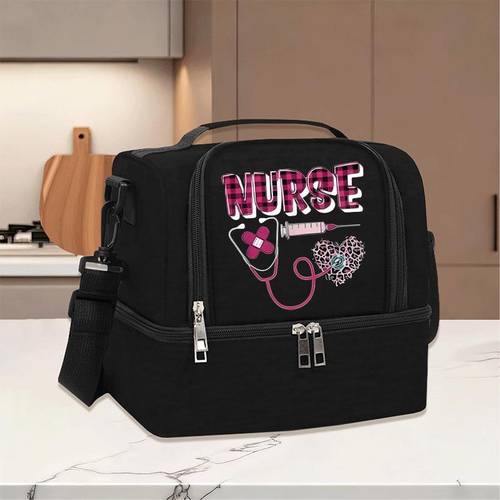 item picture nurse large capacity lunch bag multi functional lunch bag portable lunch bag great for professionals camping trips lunch bag for commuting camping and picnics non food contact thanksgiving christmas daily commuting use non food contact