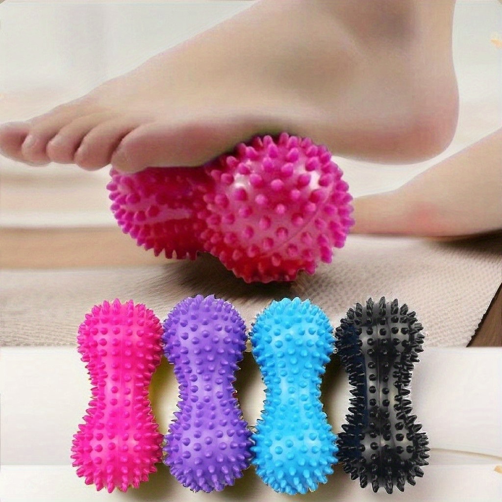 erdnussförmiger yoga massageball für tiefengewebsmassage, muskelentspannung von schultern, nacken und rücken, muskel, nackenverspannungen, essentieller yoga ball fitness