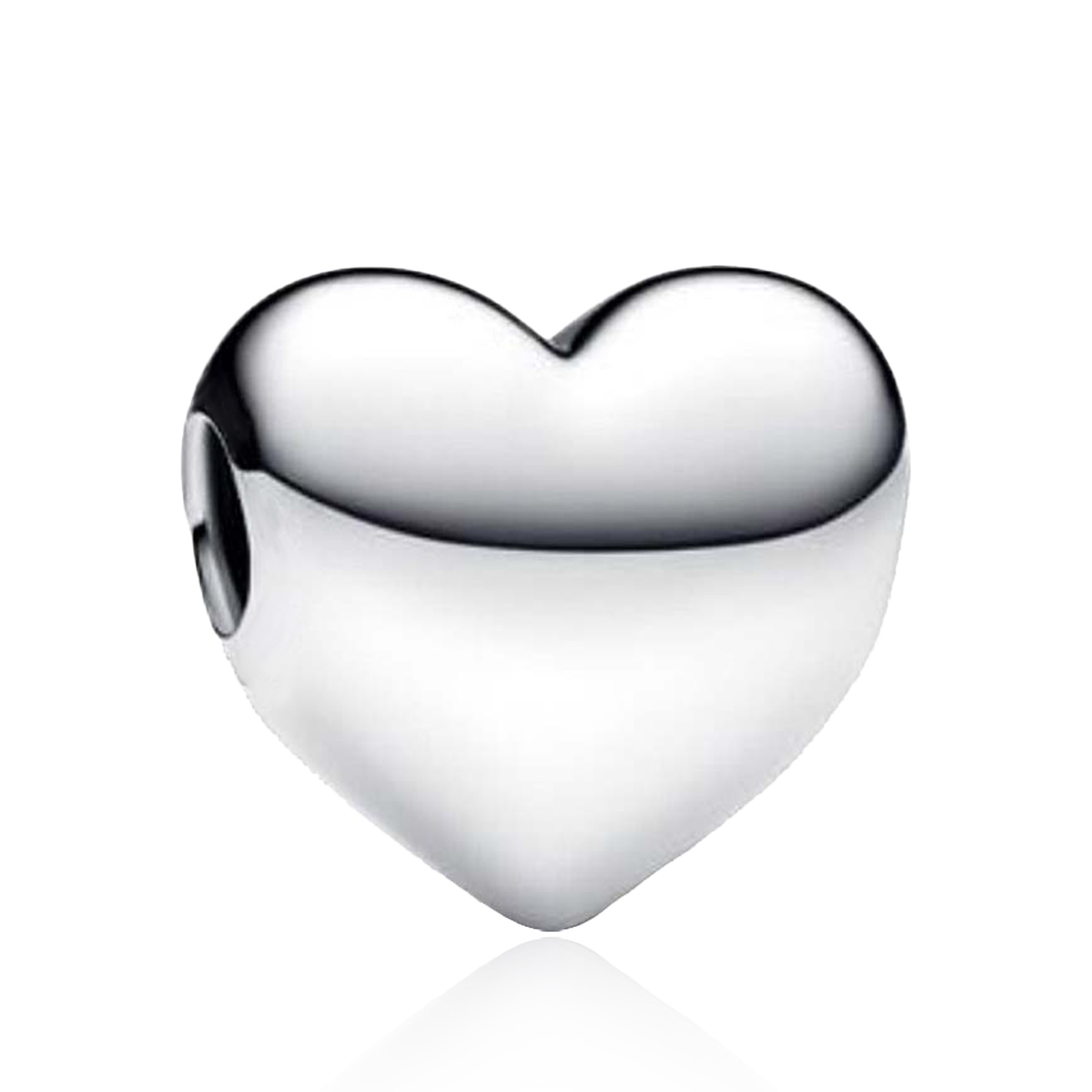 TEMU This S925 Sterling Silver-plated 'wholeheartedness' Charm Is A Stylish And Charming , Jewelry Making, Including Original Bracelets, Bangles, And