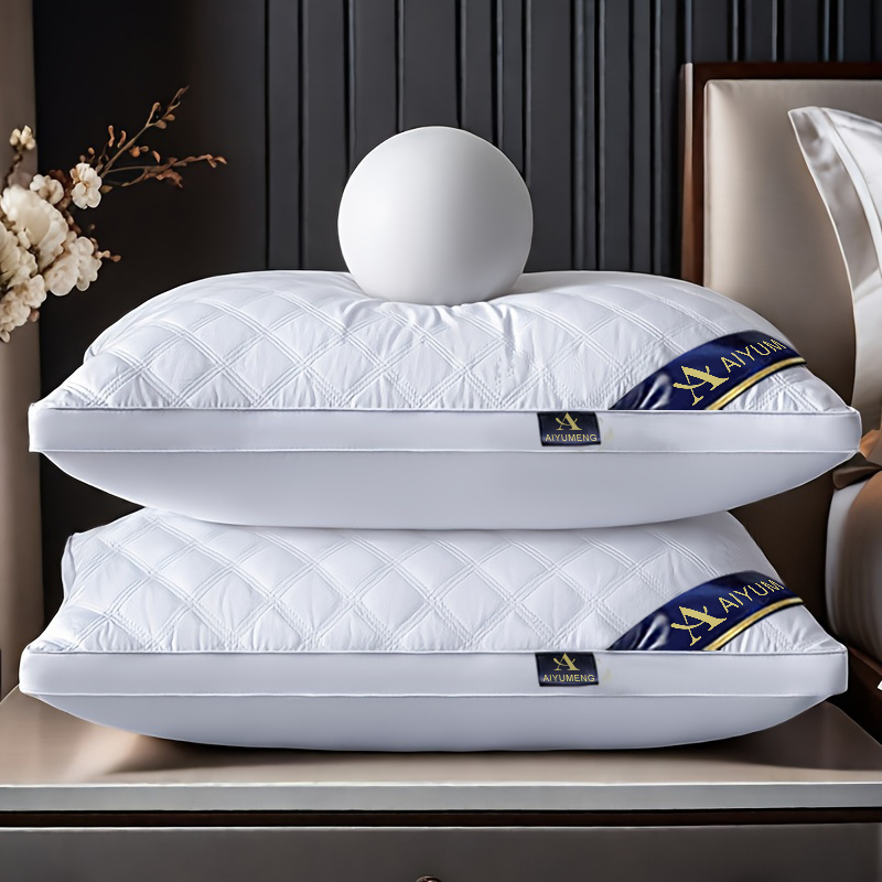4pcs Star Hotel Style Pillow Inserts, Soft and Fluffy for Better Sleep, Extra Thick and Plush, Home Use Deep Sleep Neck Support Pillow Inserts, Long-Lasting No Deformation or Sagging, Holiday Gift Christmas Gift for Home Use and Gifting