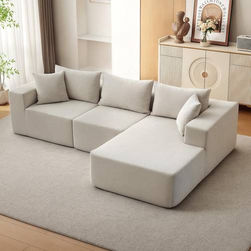 sofa modern set high density pu foam 65 5x23 2 inch full compression couch with premium polymer fabric upholstery living room furniture for