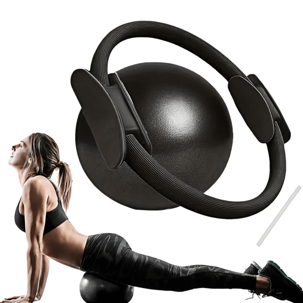 TEMU Un ensemble de yoga 2 pièces comprenant une boule de Pilates 9 pouces, essentielle pour le Pilates (convient aux hommes et aux femmes). Cette