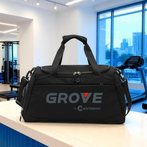 item picture 1pc rove by printed travel bag multi functional tote bag large capacity gym bag adjustable shoulder strap wet and dry zip closure suitable for gym vacation camping weekend overnight bag and bag