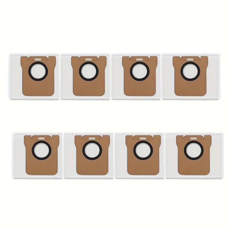 TEMU 8/10/15 Pack Compatible For Xiaomi X20+/x10+/ L10s/l10/l20 Ultra Robot Vacuum Bags, Large-capacity Replacement Dust Bags Suitable For Robot