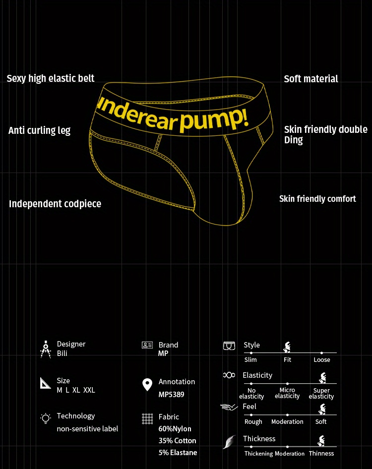men s sexy mesh underwear - breathable hip lift low waist   fit with   pouch &  , solid color men s briefs for sports & casual wear, comfortable daily wear, modern underwear, highstretch fabric details 2