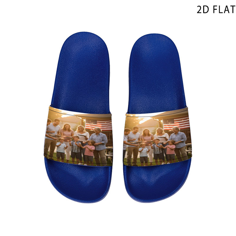 TEMU Disponible en múltiples colores, zapatillas con personalizado, foto familiar personalizada del Día de
