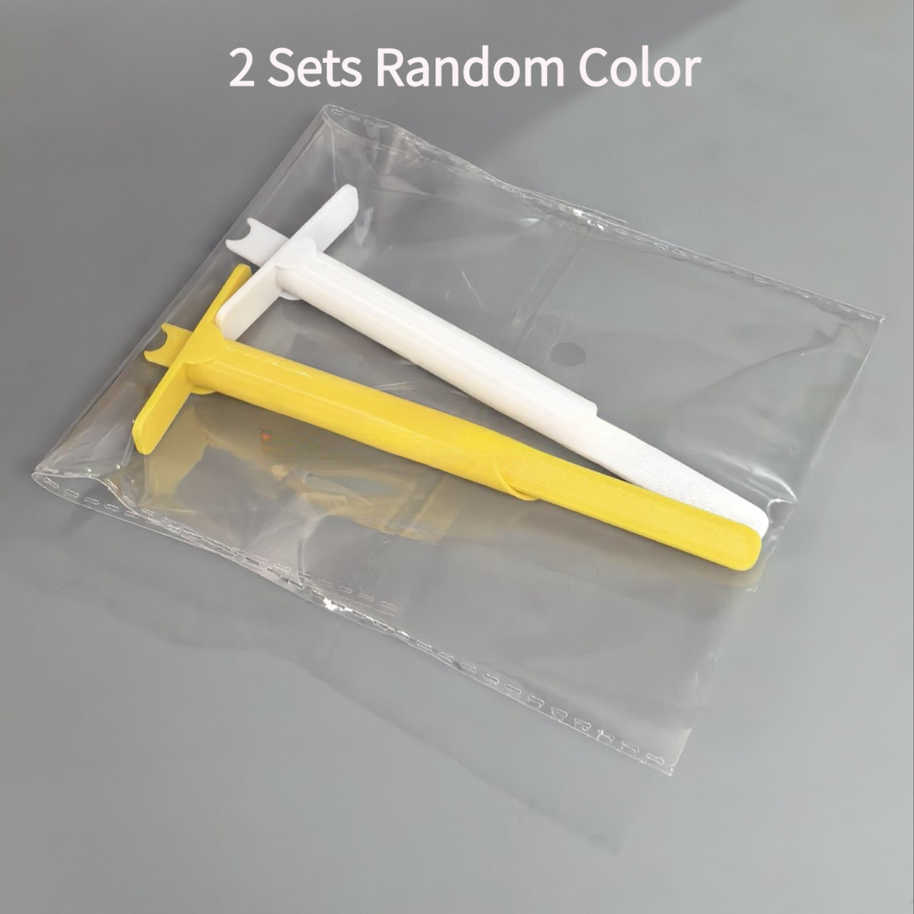 TEMU 4 piezas de herramientas de relleno de felpa portátiles, que incluyen 2 varillas guía de plástico y 2 tubos de plástico , colores aleatorios,