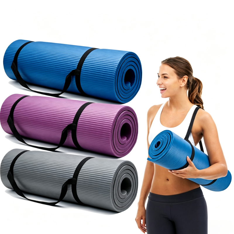 0.39inch Thick Yoga Mat - Random Colors, No Need to Worry - Suitable for Daily Training, Yoga, and Dancing - Can Be Used