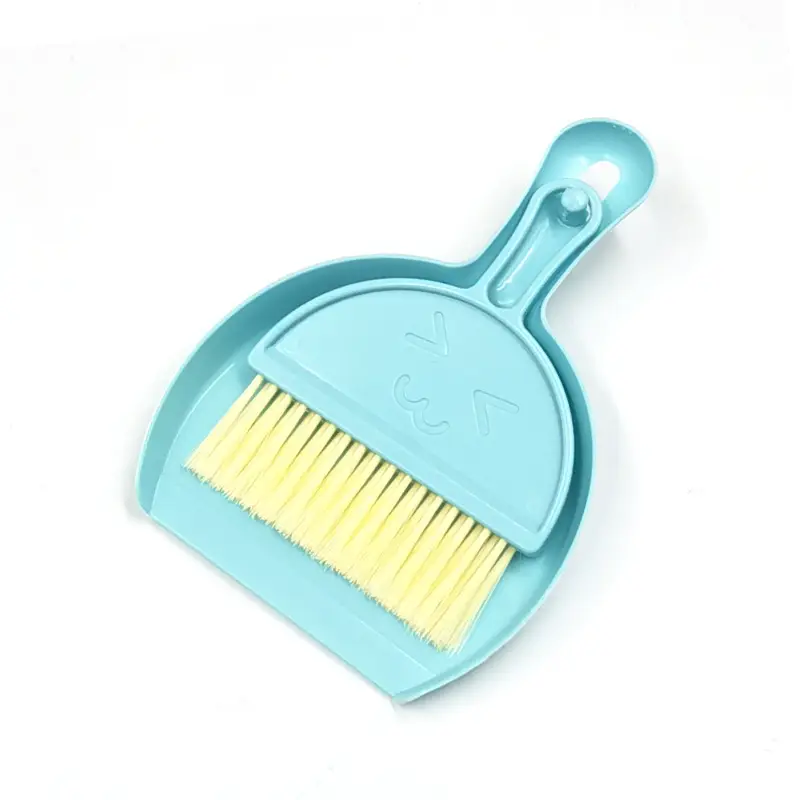 3pcs mixed color desktop broom cleaning tool handheld broom keyboard cleaning brush small broom set with dustpan computer clutter brush suitable for table and desktop cleaning Product details 2