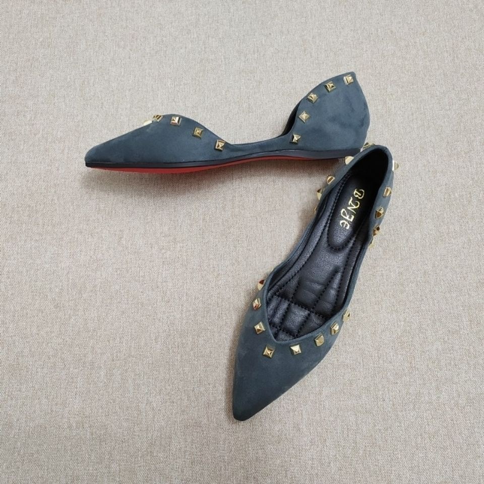 Image of Women' Commuting, Walking And Shopping Comfortable Slip-on Shoes, Shallow-mouth Pointed-toe Flat Loafers, Women Shoes