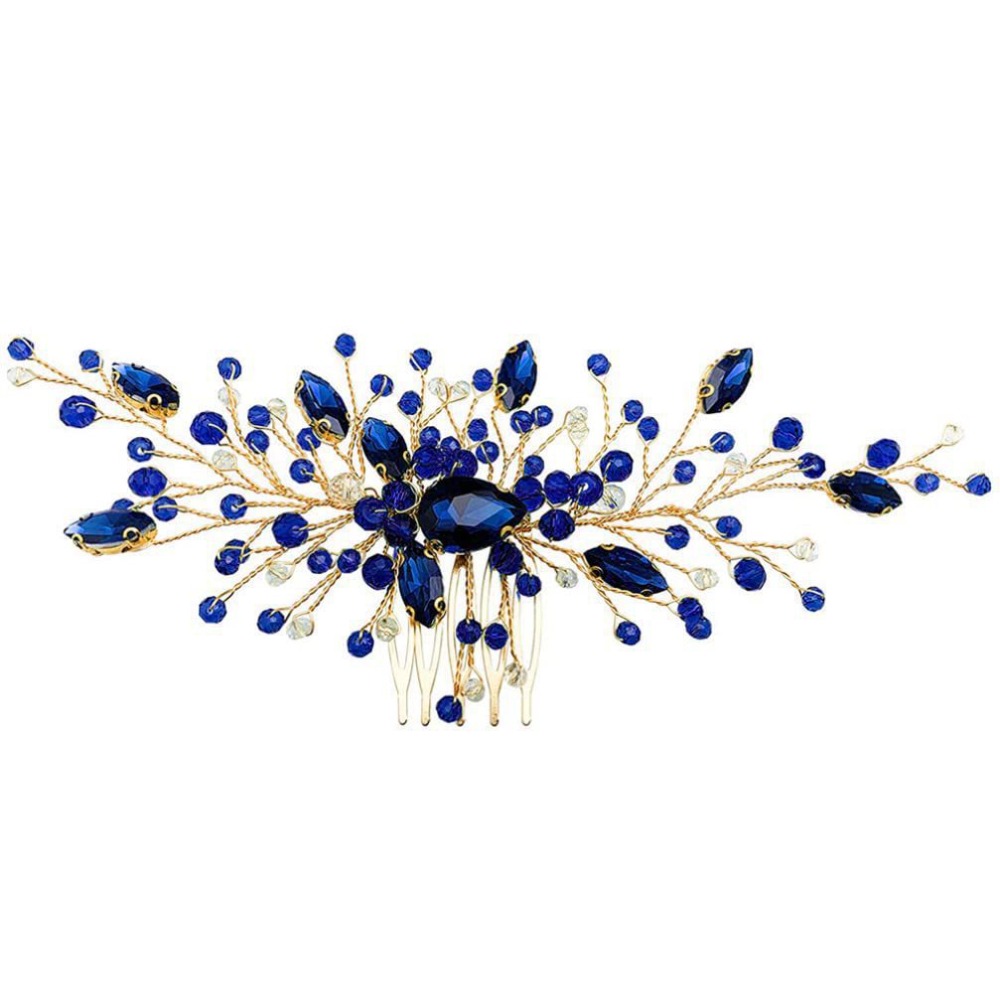 TEMU 1pc Mariée Vert Peigne à Cheveux Mariage Accessoire Cheveux Strass Ornement Cheveux Coiffure de Fête Convient à la Mariée et aux d' pour Noël