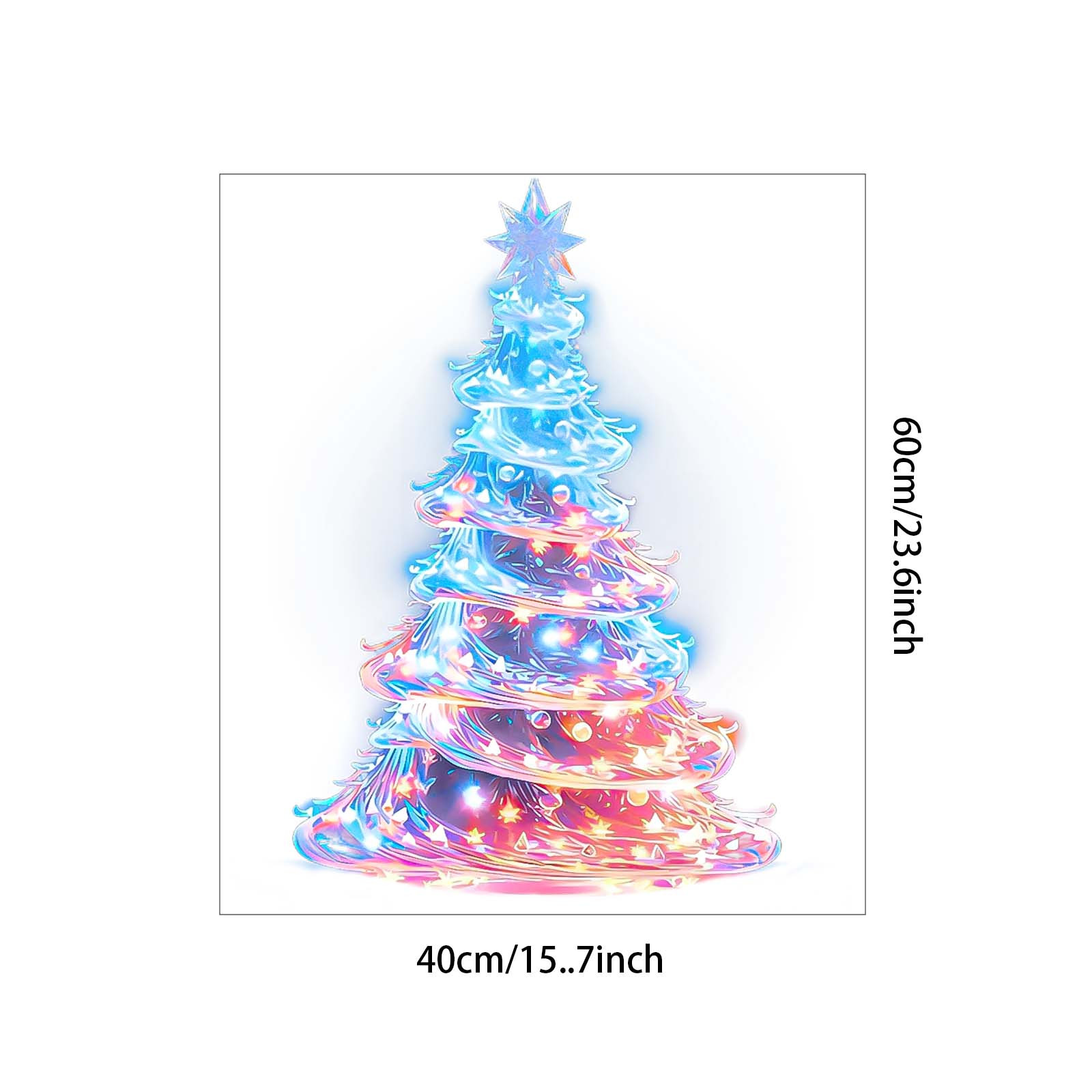 1pc Christmas Creative Decorative Sticker, Suitable For Windows, Walls, Cabinets, Etc