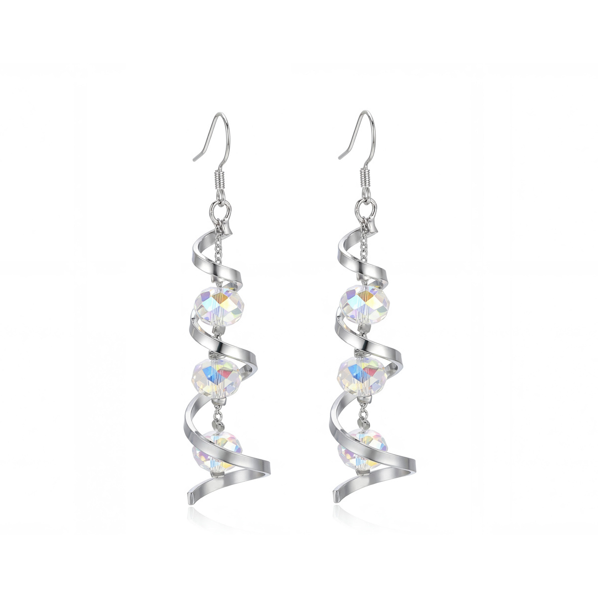 Image of S925 Silvery Earrings. Long Pendant Design. Evening Party Additions Starlight Film Festival