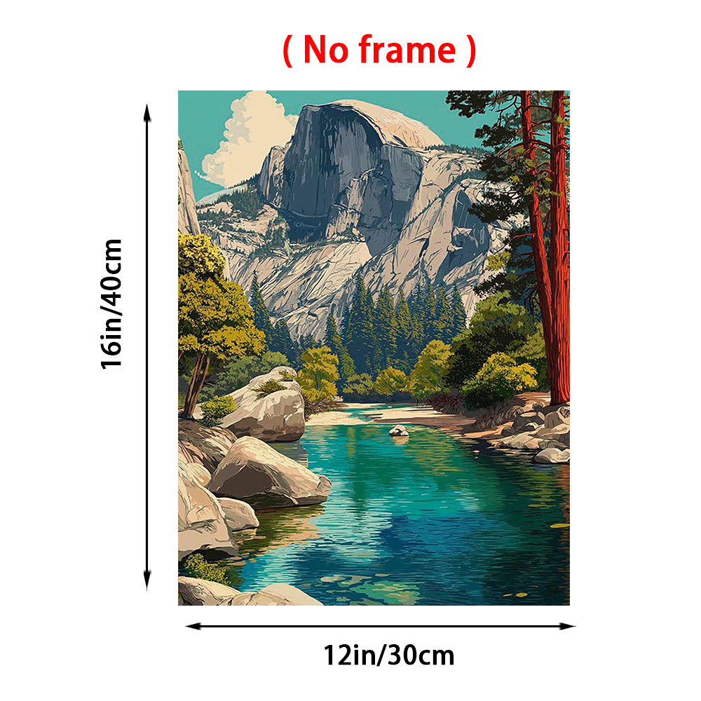     1pc 30 48x40 64cm unframed     california poster   scenery   granite   scenic spots   hiking  