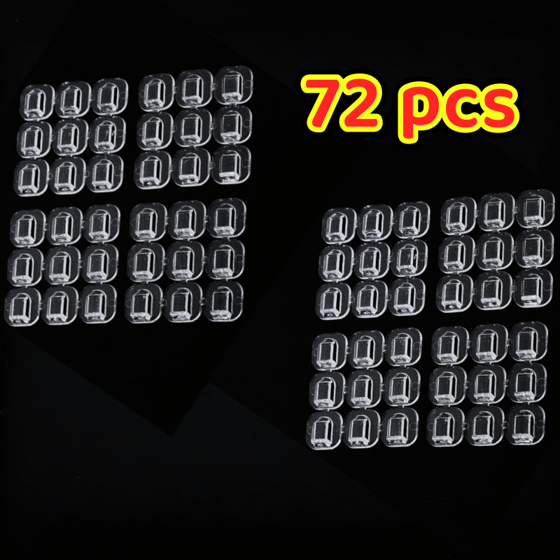 E-shop 72er-Pack Außenleuchten-Clips, aus strapazierfähigem Kunststoff, sicher . Geeignet zum Aufhängen von Leuchten/ Außen-Lichterketten/ Garten-