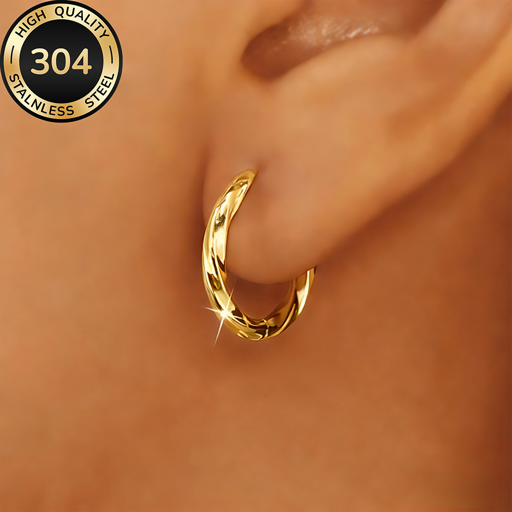 E-shop Elegante 304 Edelstahl Ohrringe | Hypoallergen, Anlaufschutz, Bequem und Vielseitig, für oder Partys, Ideales Geschenk für Frauen