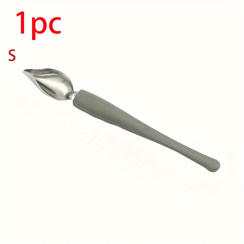 Image of 1pc Culinary Drawing Spoons | Chef Pencil Sauce Painting Spoon For Kitchen Accessories | Chocolate Cream Sauce Cake Decoration Spoons For Restaurants