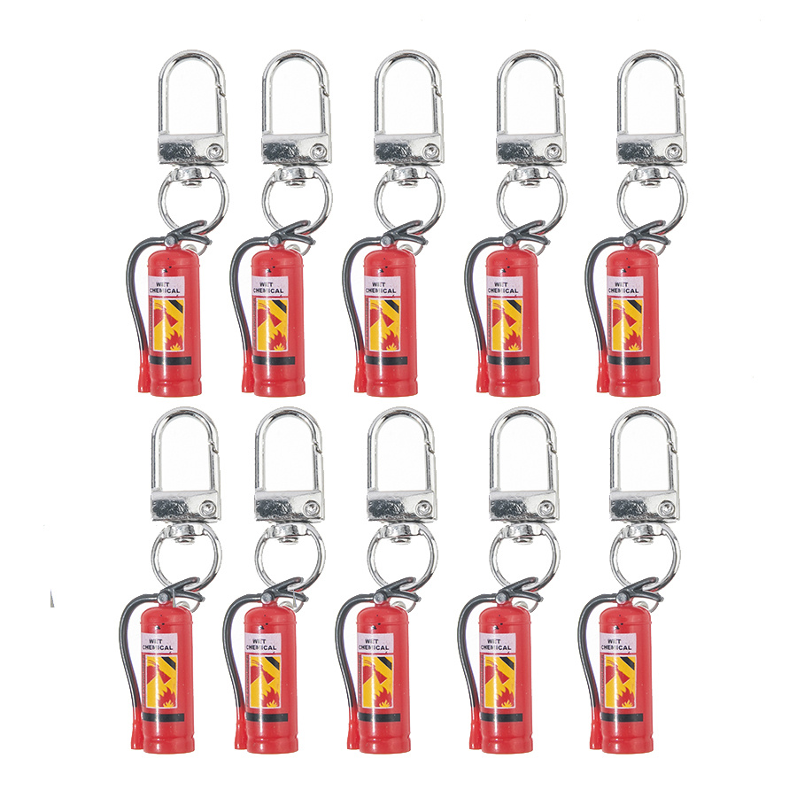 TEMU 10pcs Extinguisher Keychain Fire Awareness Activity Promotion Decoration Keychain Fire Fighter Theme Birthday Party Gift