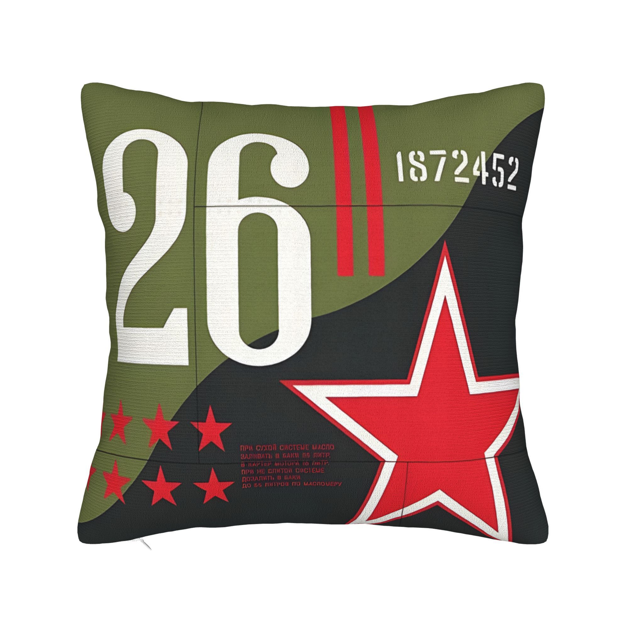 TEMU 1pc Aircraft Il 2 Throw Pillow Cover Vintage Decorative Cushion Covers For Living Room Bedroom Sofa Bed Decoration Zipper Closure Hand Washable