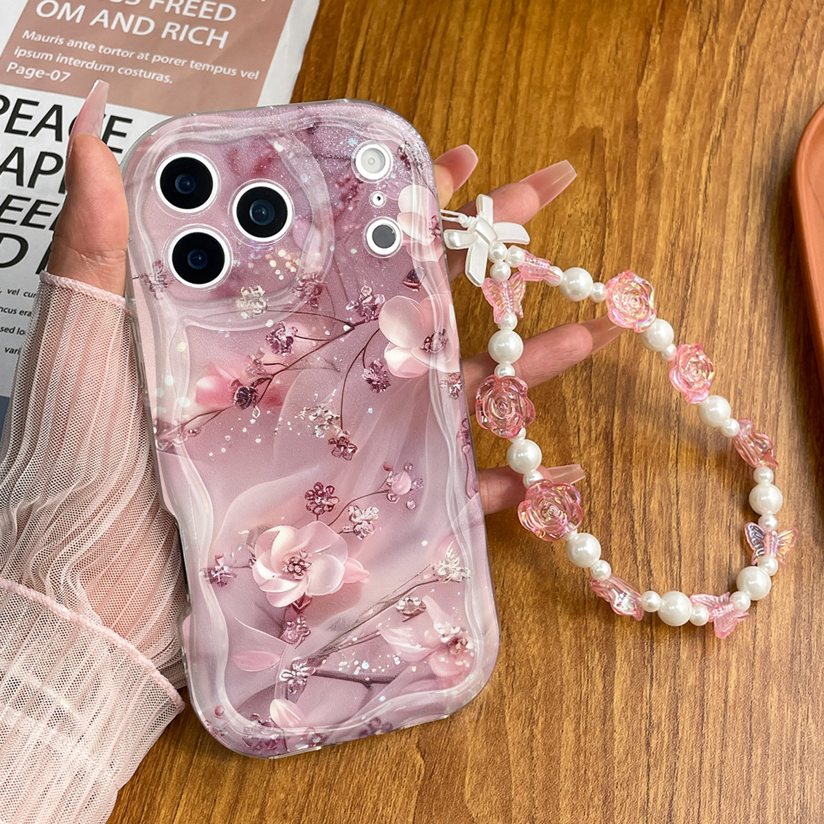 TEMU Phone Case - Stylish And Thick Shockproof Phone Case With A , Cute Christmas Print Phone Case Suitable For Series 11\12\13\14\15\16/17promax