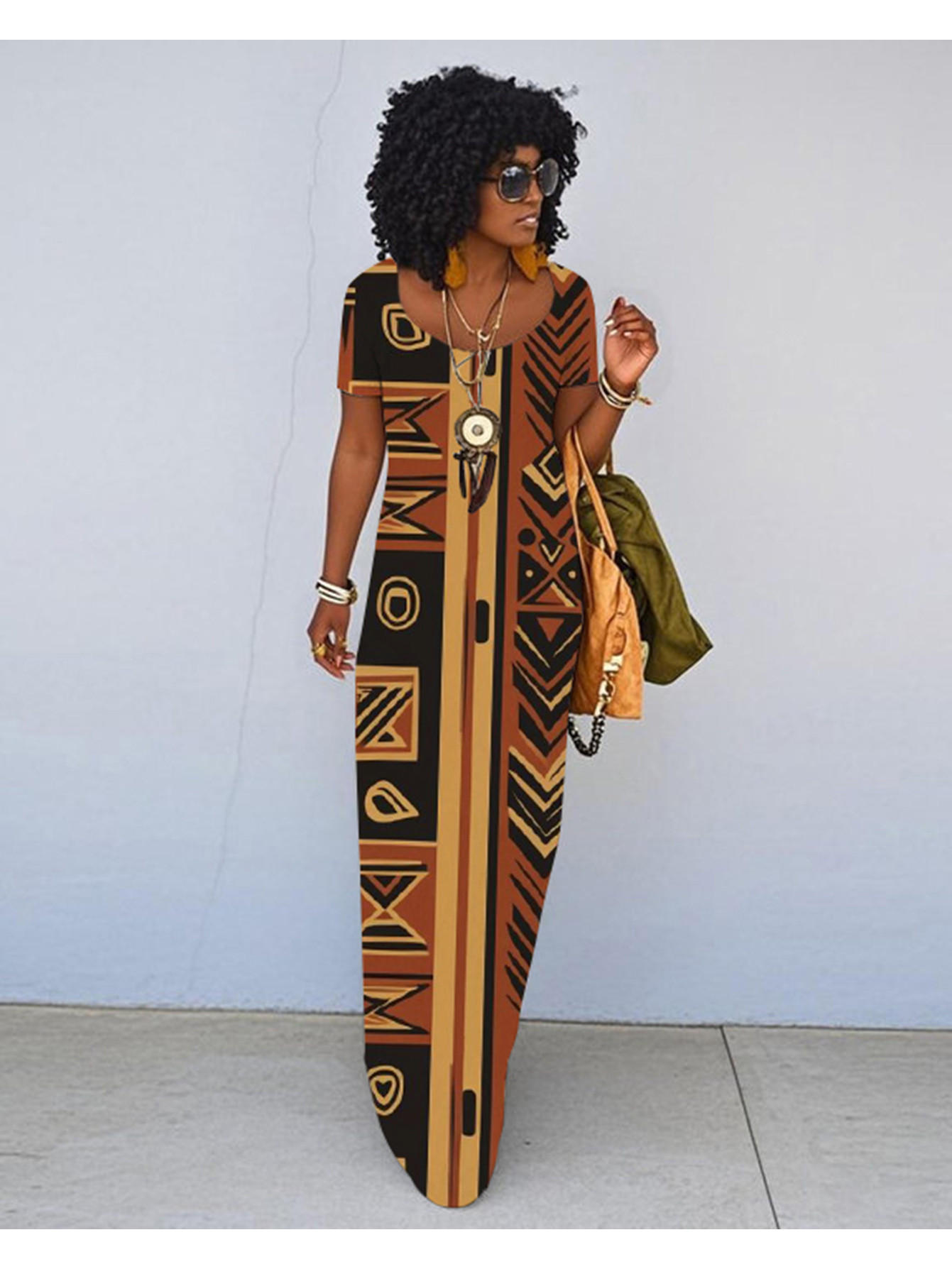 white christmas dresses African Print Infinity Multiway Maxi Dress