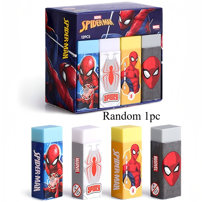 TEMU Random 1/4 -man Erasers, -man Designs, Office Supplies Pencil Erasers
