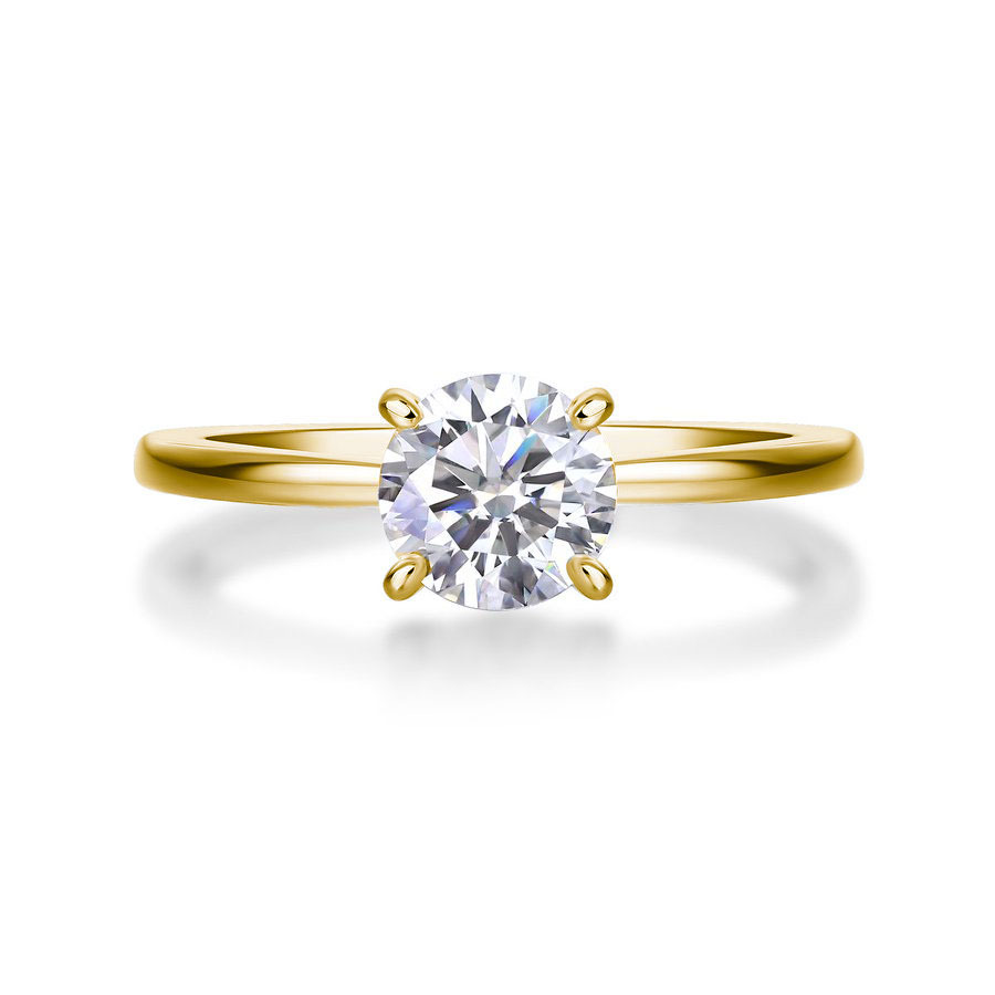 S925 Silver Couple Rings with Moissanite, Elegant Gift Box