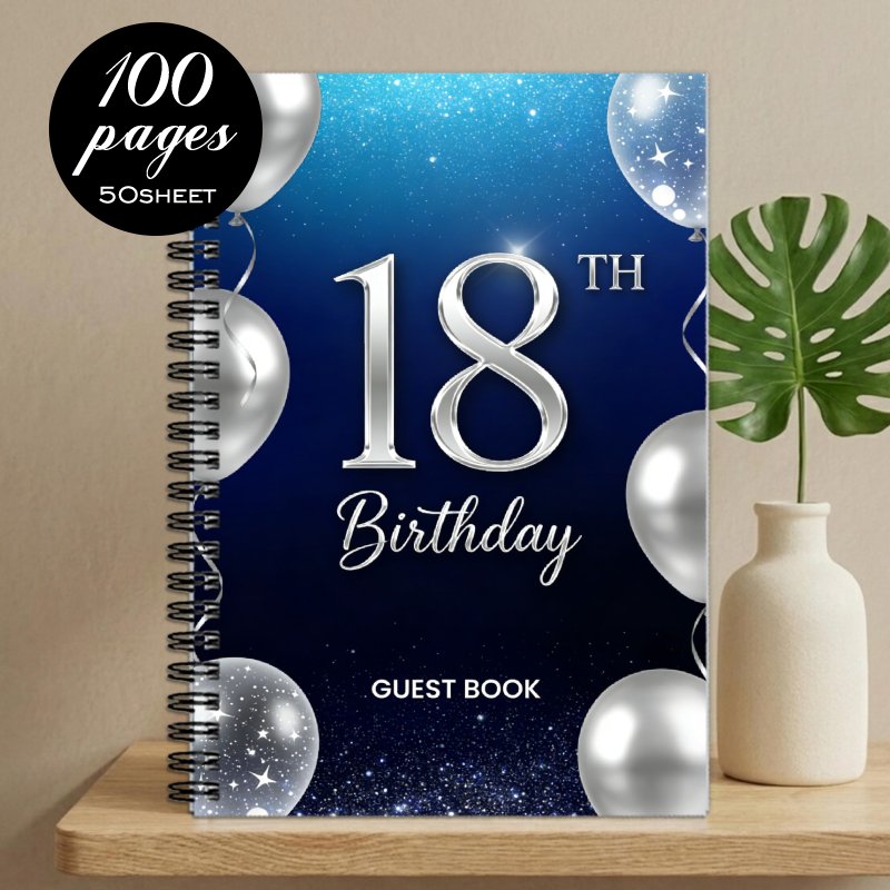 TEMU Libro delle da 1 pezzo, 1 , a celebrativi - Libro degli ospiti e dei testimoni per 18簞 compleanno con degli invitati e per , regalo di carta per