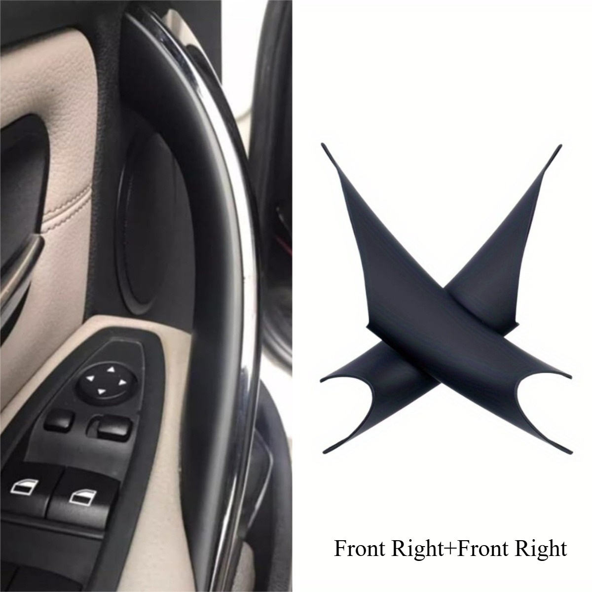 E-shop Einfache Installation Auto Tür Innengriff Abdeckung für BMW 3er 328I 335I F30 F31, für BMW 4er F32 F36 2012-2019 Matt Schwarz