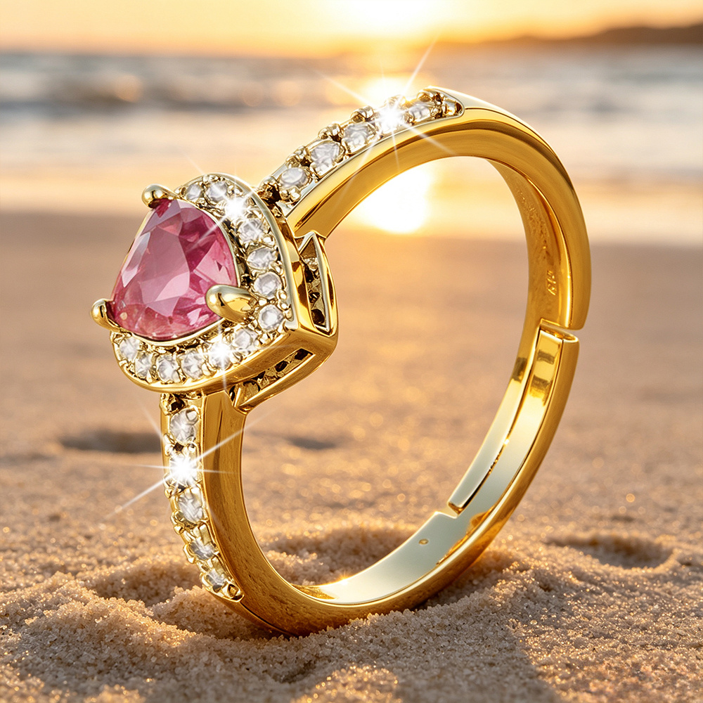 Women's High-Quality Golden Open Ring, Hypoallergenic & Versatile