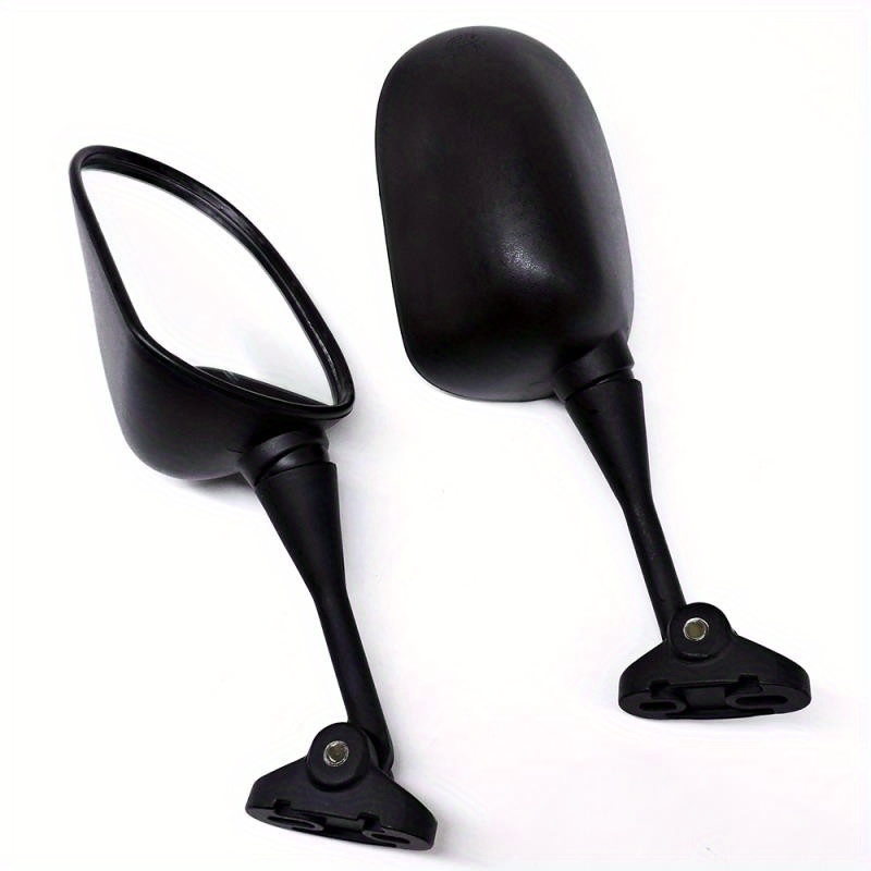 Motorcycle Side View Mirror for CBR600/CBR900/CBR1000 - Fit, Flat Reflective Surface, Durable Black Design, Easy Installation, Enhanced Blind Spot Reduction, Motorcycle Modification, Sleek Mirror Design, Highquality Mirrors