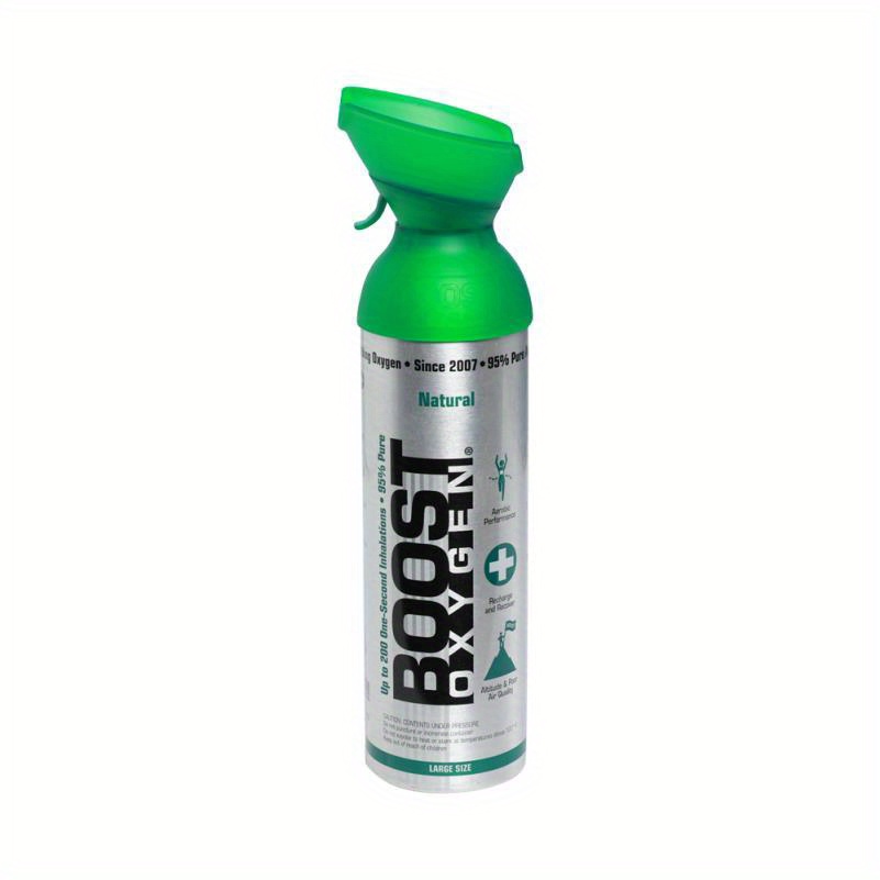 Boost Oxygen Can Supplement 10 Litres 200 Breaths Large Pack Oxygen for Enhanced Performance and Recovery