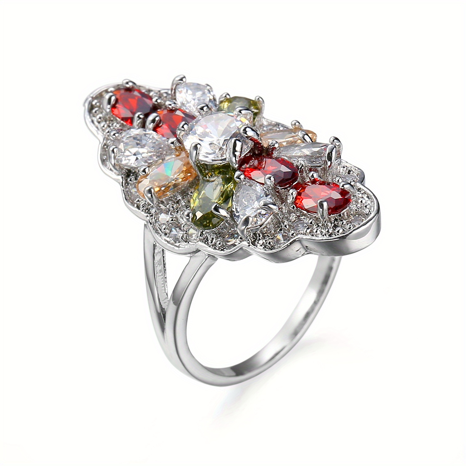 Men's Classic Floral Design Engagement Ring, Personalized Style