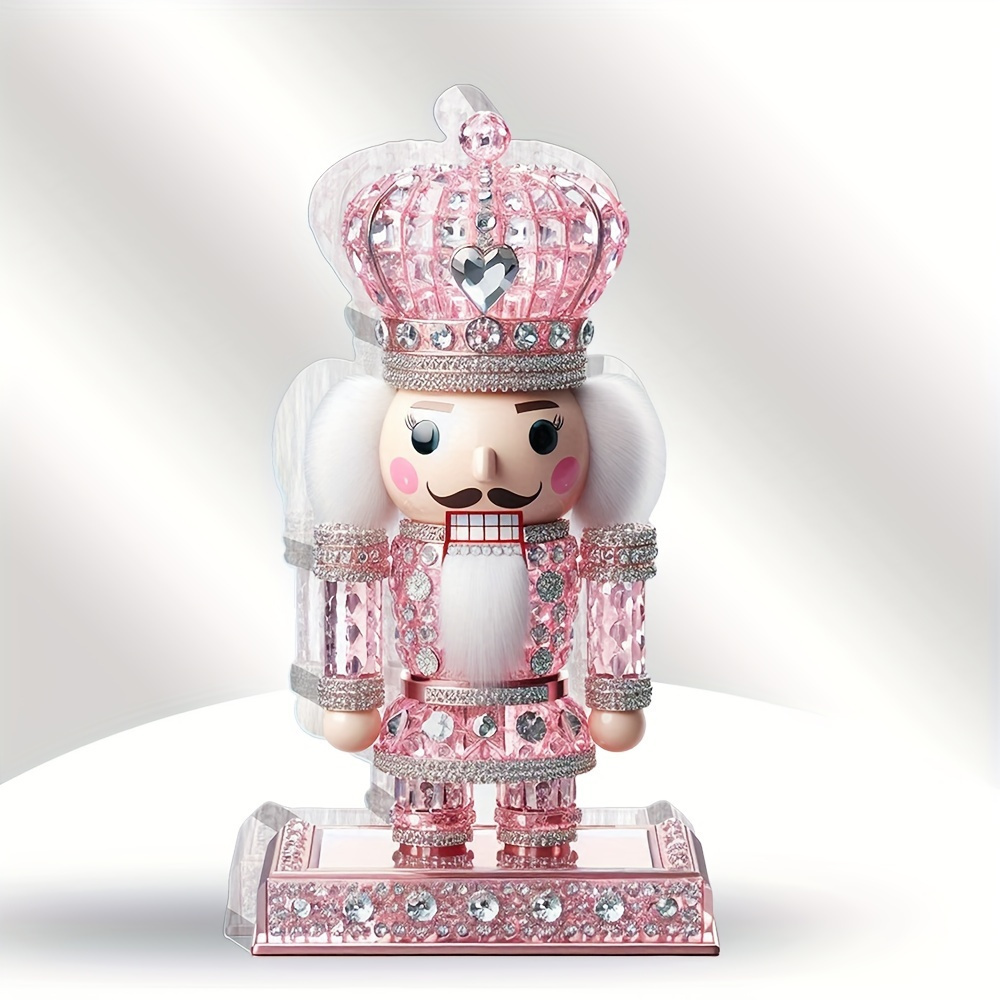 

Pink Nutcracker Acrylic Ornament - Ideal For Kitchen And Room Decor, Perfect Christmas Or New Year Gift , , And , Decoration