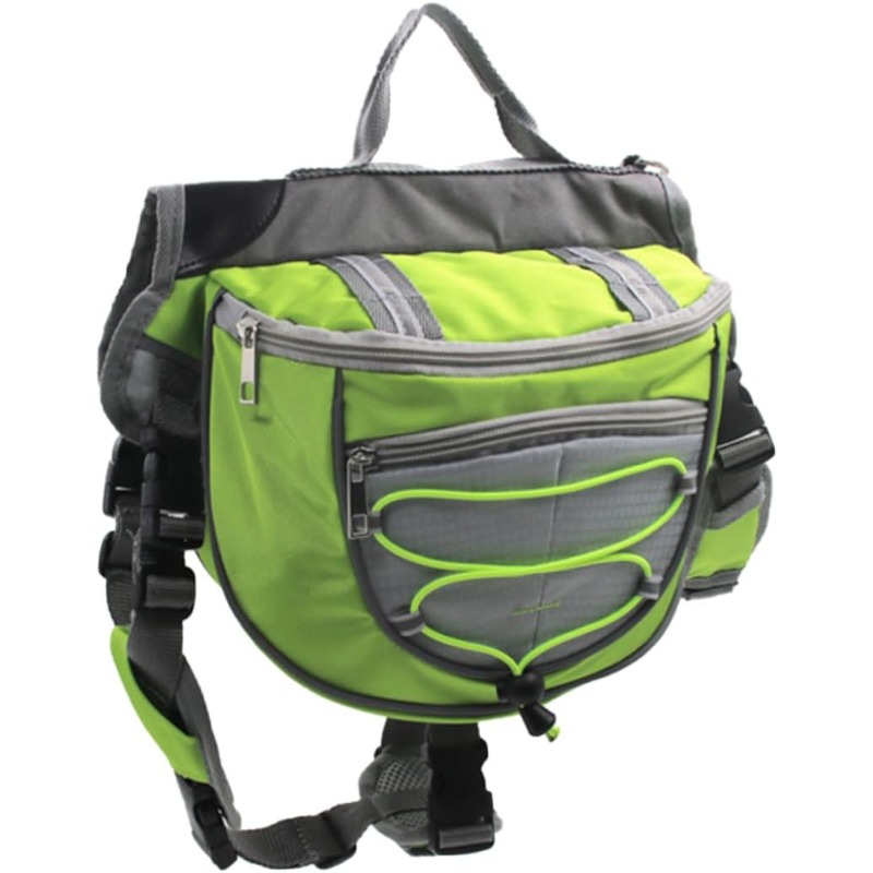 dog saddlebag backpack   harness large dog rucksack oxford cloth travel backpack versatile harness for hiking