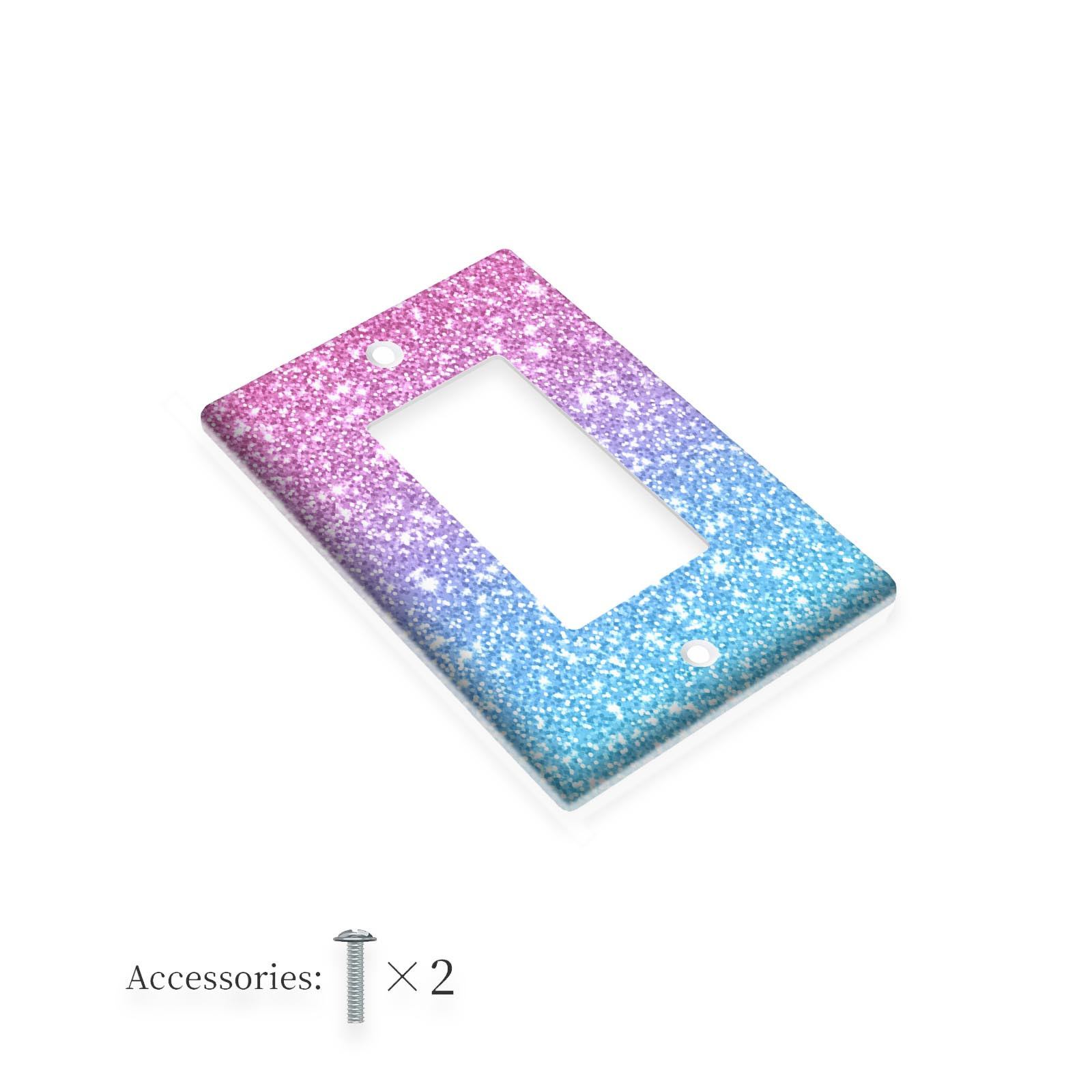 TEMU 1pc Plaque Murale d'Art Ciel Étoilé Rose - Couverture Décorative pour Interrupteur d'Éclairage pour Utilisation Intérieure & Extérieure, Options