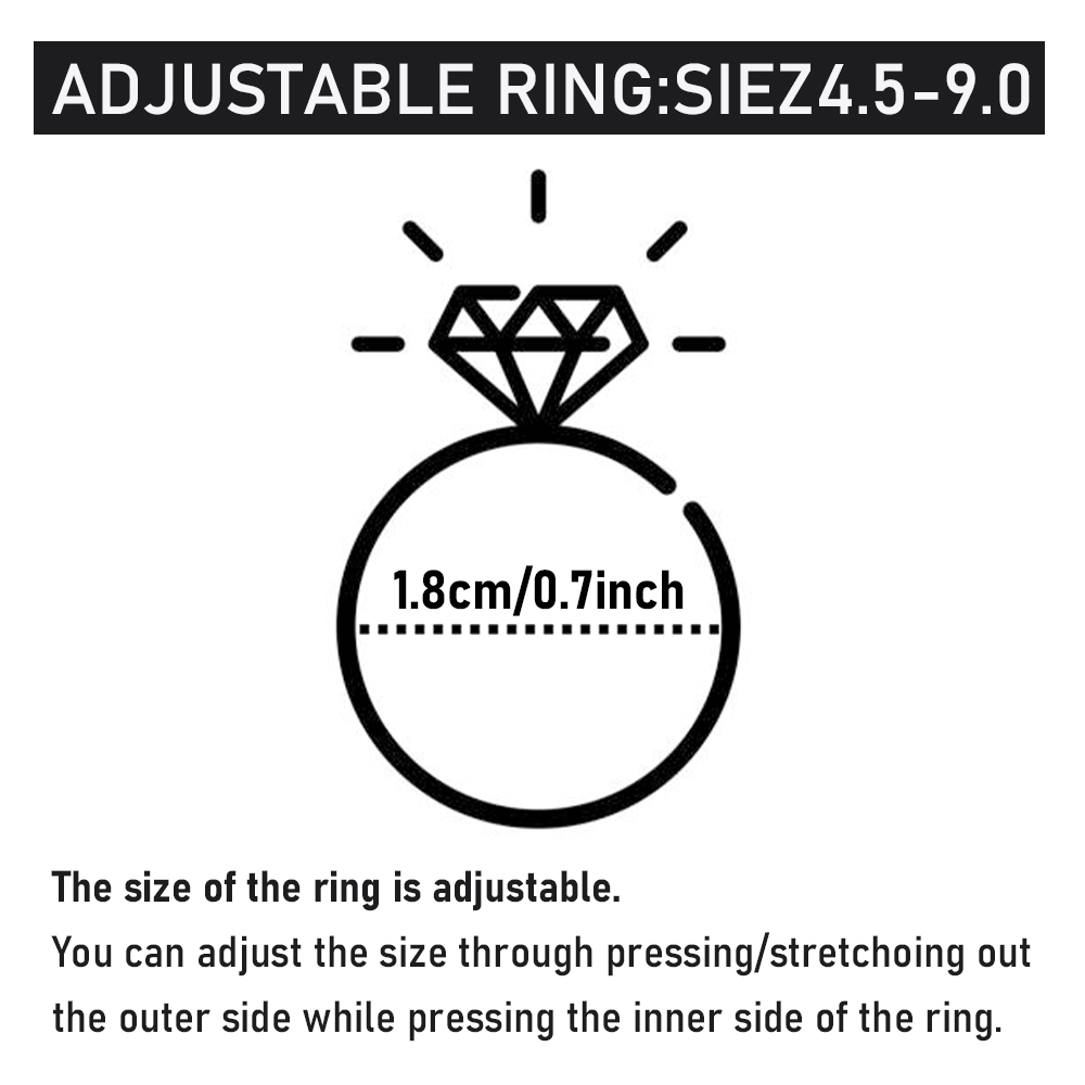 1pc 1.7g S925 Pure 1 Moissanite Sun Flower Ring Adjustable Ring