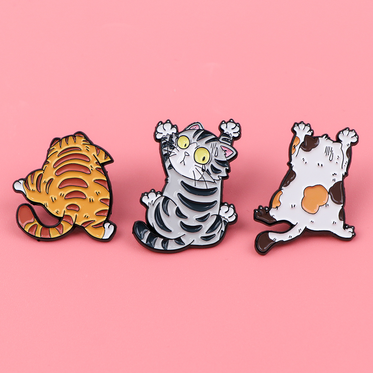 TEMU Juego de de solapa de gato, pines de esmalte y broches, insignias para mochilas, bolsos, decoración para mochila, regalos para , hombres y