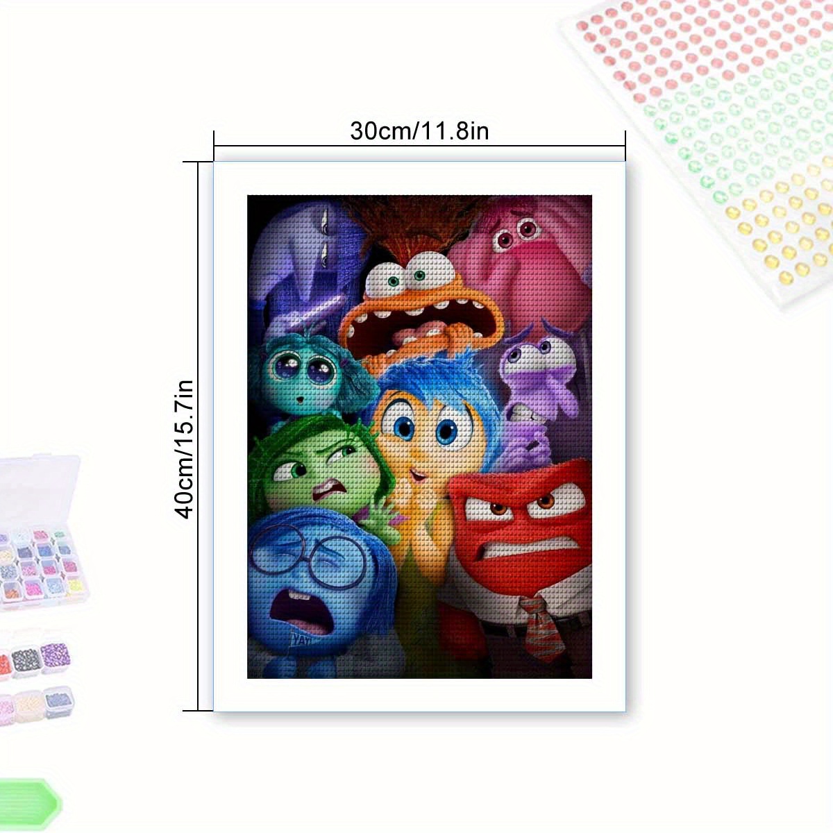 TEMU 1pc 's Characters (, Sulley, , Boo, Sulley, Characters) Diamond Painting Kit With 30% More Diamonds - Monsters, Inc. & Characters - Diamonds,