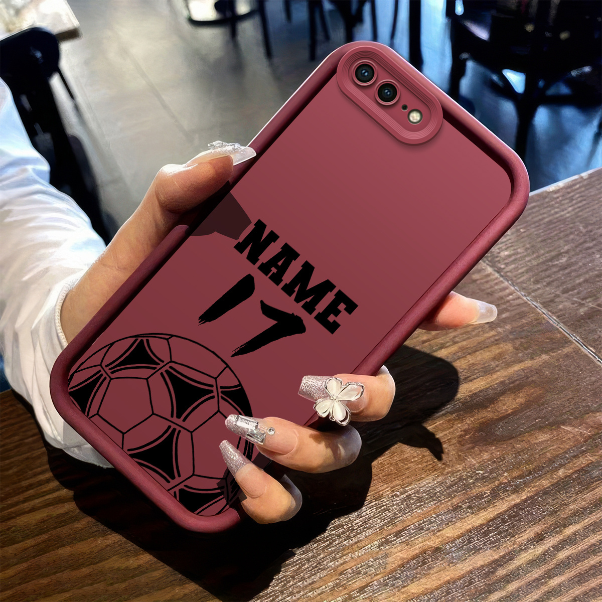 TEMU Phone Case: Custom Football Style Phone Case For Iphone 7/8 7 Plus 6s Plus 6 Plus 7/8/se2/se3 6/6s Se (2022) (2020) Xs 6 7 7 Plus/8 Plus 8 X 8