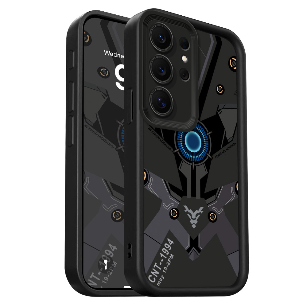 Phone Case: Mech Style Phone Case Compatible With Galaxy S26 S25 S24 Fe S23 S22 Scratch Resistant Staircase Soft Cover