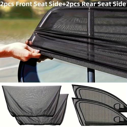 4pcs car full window folding sunshade and mosquito net cover universal car curtain car practical accessory privacy protection curtain