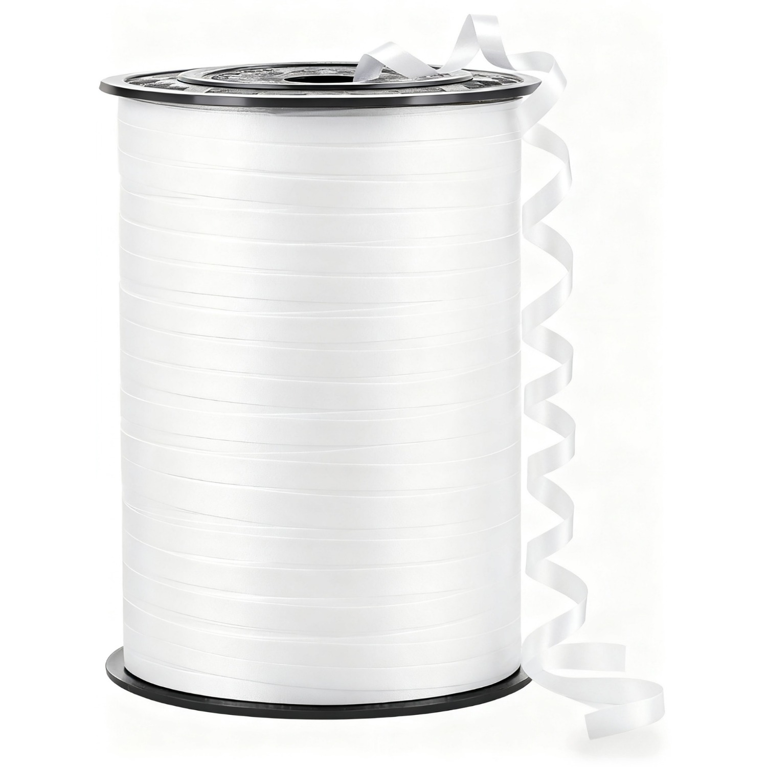 E-shop 245 Yards Hochwertiges Weißes Kräuselband Ballonbindeschnur – Jumbo Rolle Mehrzweck für Partydekorationen, Geschenkverpackung,